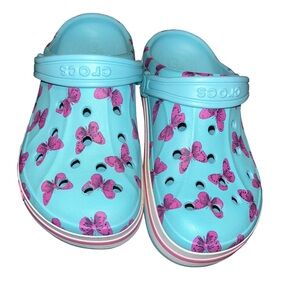 Crocs Bayaband butterfly Girl Printed crocs girls youth 2 j2 clogs